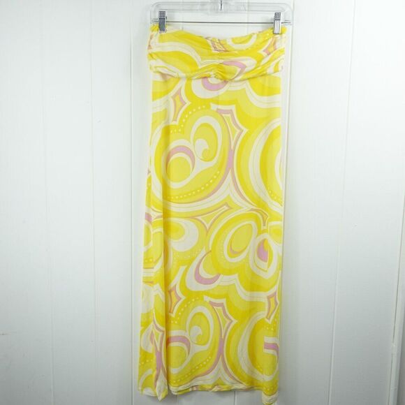 Aqua Womens Swim Swirl Print Coverup Halter Dress Medium - Picture 6 of 9